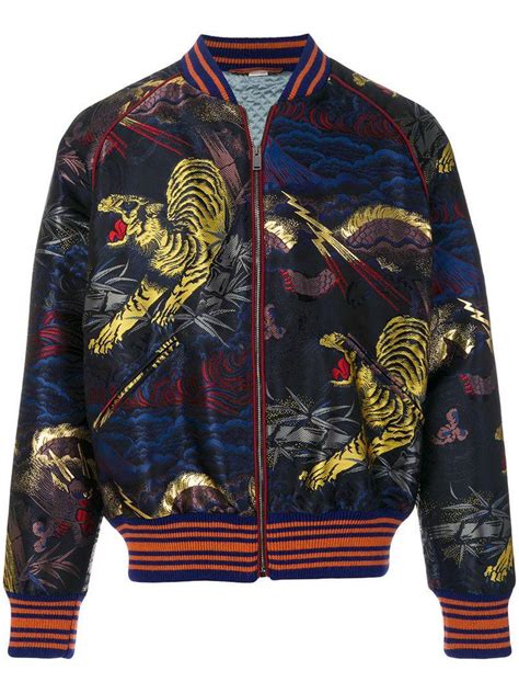 bomber gucci uomo tigri usata|Men's Gucci Bombers .